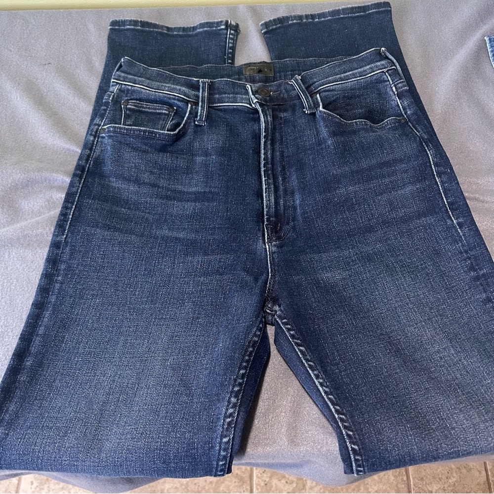 MOTHER High Rise Blue Jeans Classic Denim Style